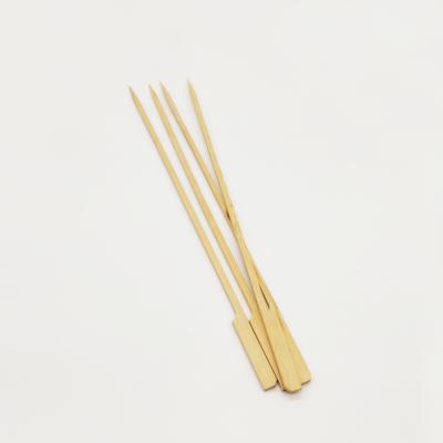 China Heat resistance wooden BBQ bamboo skewers made in China printed BBQ bamboo skewer for sale