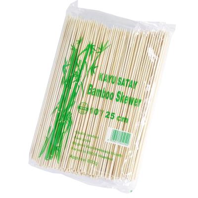 China High Quality Heat Resistance Bamboo Skewer Round Bamboo Skewer Spits 40cm Made in China for sale