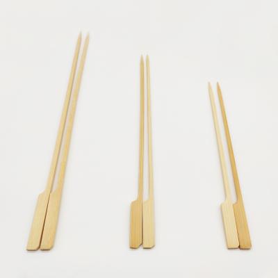 China Heat Resistance Disposable Wholesale Bamboo Skewer Eco-Friendly Customized Natural BBQ Skewers for sale