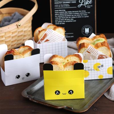 China Direct Carton Tray Takeaway Paper Sandwich Packaging Tray Burger Container Box Factory Grade Disposable for sale