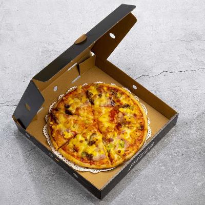 China Wholesale Customized Logo Disposable Pizza Box Design Eco-friendly Flip-Open Pizza Boxes 18 Inch for sale