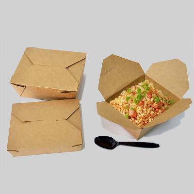 China Disposable Customized Disposable Food Grade Food Paper Packaging Boxes For Lunch for sale