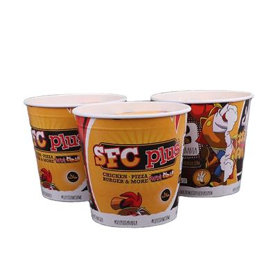 China Cinema Supermarket Proof Popcorn Paper Popcorn Cup Fried Chicken Disposable Custom Printing Fried Buckets for sale