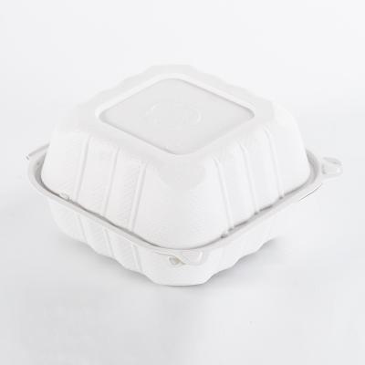 China High Quality Microwavable Food Grade Hamburger Custom Logo Printed Plastic Takeout Food Containers for sale