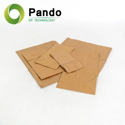 China Recyclable Wholesale Kraft Paper Fancy Shopping Paper Bag Printing French Brown Food Packaging Paper Bread Bag for sale