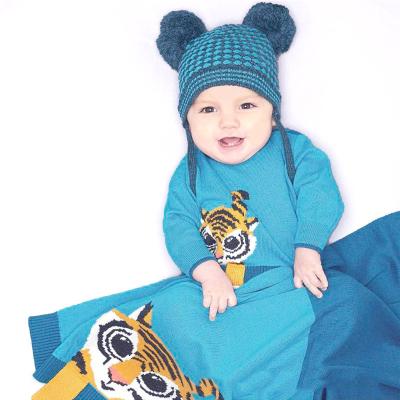 China Tiger Animal Baby Swaddle Breathable Stroller Blanket Anti Dust Mites Cotton Baby Stroller Blanket 100% Soft for sale