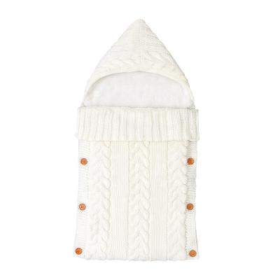 China MOQ Baby Sleeping Bag Winter Stroller Babies Breathable Anti-Kick Newborn Boys Down Knitted Sleeping Bag for sale