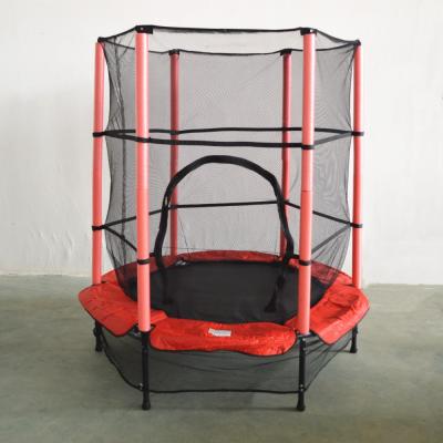 China Wholesale Cheap PE 55inch Mini Trampoline For Kids With Safety Net TUV-GS Approved for sale