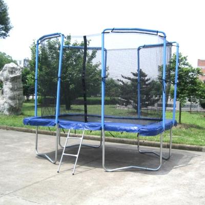 China 8FT*12FT big cheap square trampoline, outdoor trampoline for sale 8FTx12FT for sale