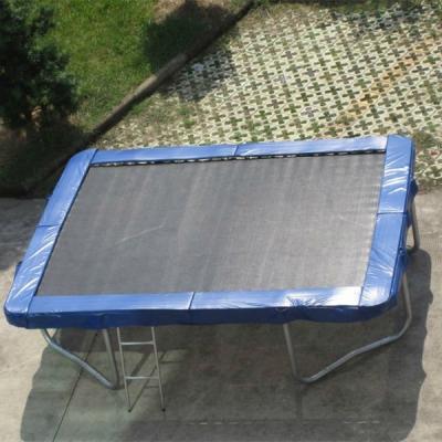 China 17ft rectangular cheap square trampoline with 7FTx10FT safety net for sale