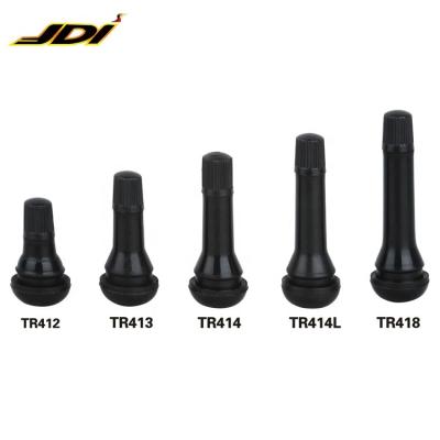 China Stem+Epdm rubber/NR rubber+Brass Core JDI TR412/TR413/TR414/TR414L/TR418 Brass Price Good High Quality Snap-in Tubeless Tire Valve Snap In Valve for sale