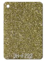 China Nicht giftiges helles Goldfunkeln-Acryl bedeckt Schmuck-Dekor zu verkaufen