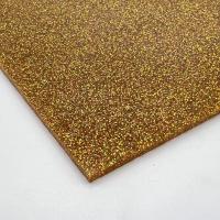 Chine 1/8 dans le panneau acrylique de feuille de fonte de miroitement de scintillement d'or pour les métiers à la maison de meubles à vendre