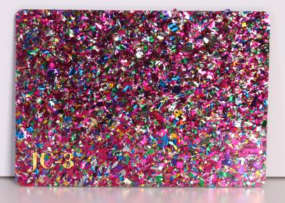 China Colorful Glitter Sparkle Acrylic Sheets Confetti Acrylic Sheets Te koop