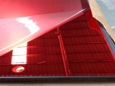 China Red Acrylic Mirror Sheet 6ft X 4ft Acrylic Splashback Panels Highly Reflective for sale