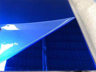 China Blue Plexiglass Mirror Sheets 4x6 Foot Acrylic Panel Adhesive for sale