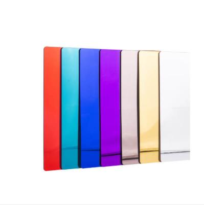 China Various Color Plexiglass Mirror Sheets PMMA Plastic Sheet Custom Cut for sale