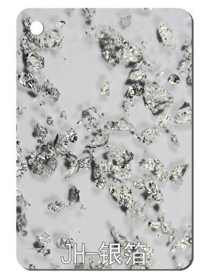 China Silver Foil Texture Design Acrylic Sheet PMMA Plastic Panel Virgin Material 2.5mm-15mm for sale