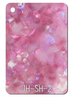 China Pink Floral Shell Texture Design Acrylic Sheet Waterproof 48 X 96 Acrylic Sheet for sale