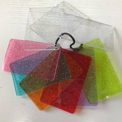 China 1050mm × 1860mm Glitter Acrylic Sheets Cast Transparent Plexiglass Acrylic Plastic Sheets 4x8 for sale