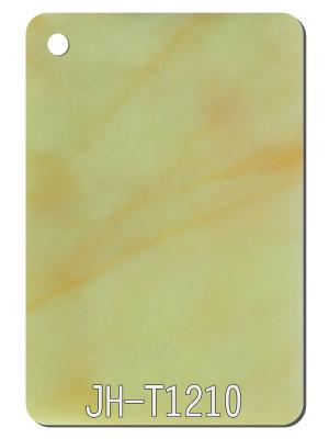 China Yellow 3D Marble Texture Acrylic Sheet Soundproof Indoor Furniture Hotel Decor for sale