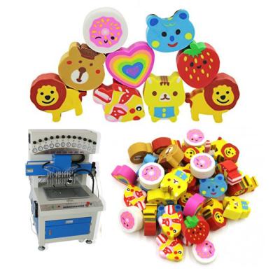 China Automatic Hotels Cartoon Custom Color Rubber Pencil Eraser Making Machine for sale