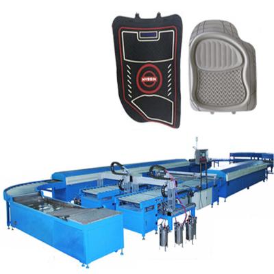 China Automatic Multiple Color Car Mat Production Line Hotels Rubber Product Making Machine for sale