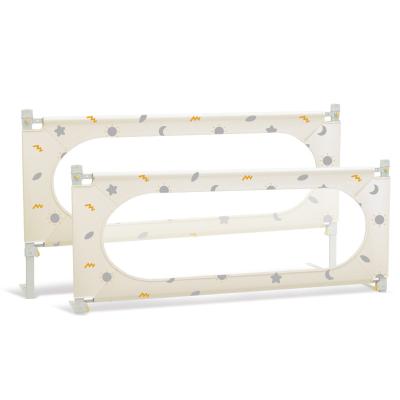 China Peach skin velor/nylon/iron/PP top bed/sponge baby guard rail bed child safety fences fence in bed rail for sale