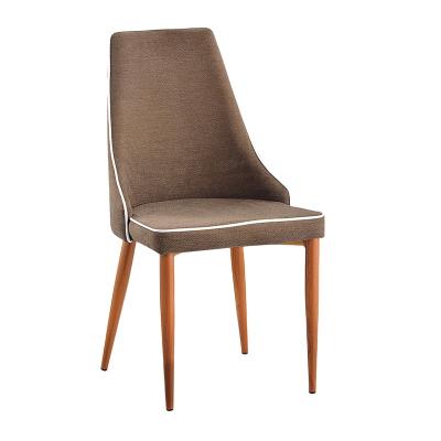 China Fashion Design 49*58*92cm Metal Soft Leg Chair Modern Canvas Cover Chairs For Dining Room for sale