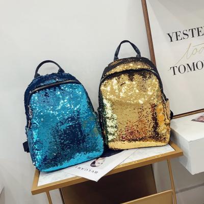 China Fashion Alibaba Supplier Sequin Bags Girls , Fashion Ladies Sequin Backpack Bag For School Children for sale