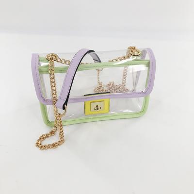 China Fashion Women PVC Jelly Bags Pinch, Clear Color Jelly Shoulder Bags 2020 for sale