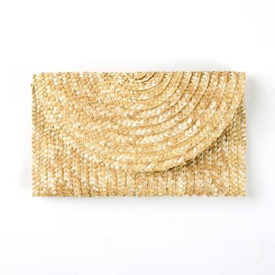 China Fashion Summer Straw Clutch Bag Fashion Beach Bags Handmade Straw Bag For Women 2020 for sale