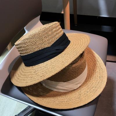 China 2020 Wholesale High Quality Fashion Panama Paper Straw Hats For Women Summer Beach Hats for sale