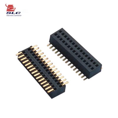 China PCB Connector 1.27mm Pitch PCB SMD Pin Header Female Connector for sale