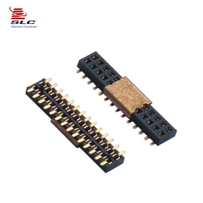 China smd 16 pin automotive 1.27mm header connector magnetic strip female packing for sale