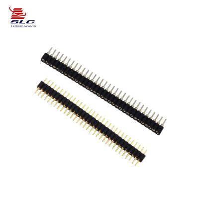 China Factory Product Pin PCB [SLC] 2.54mm Pitch Male PCB Header H2.5 Straight Connector for sale