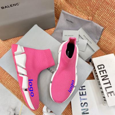 China Cushioning Wholesale Highest Quality Original Luxury Famous Brand Balanciaga Sock Shoes For Men And Women for sale