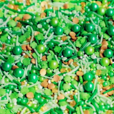 China 2022 new sprinkles latest edible vermicelli for decoration bakery items spring green flower 20221 for sale