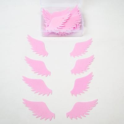 China Edible Wafer Wing Shape Rrice Paper Shaped Sugar Sheet Icon For Bakery 48PCS Paper Wing for sale