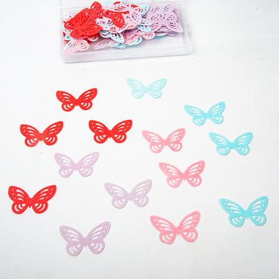 China Edible Sugar Rice Paper Food Butterfly Wafer Icon Safe Piercing Paper For Cake Decoration BT-70pcs for sale