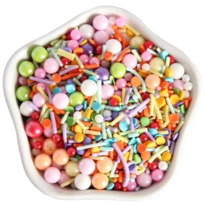 China 1KG Colorful Rainbow Vegan Water Jimmies With Bulk Packaging FX033 for sale