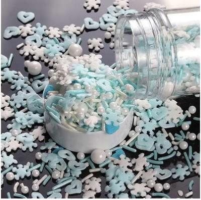 China 1KG Snowflake Sprinkles Polymer Confectionery Food Sprinkles Maker MX014 for sale