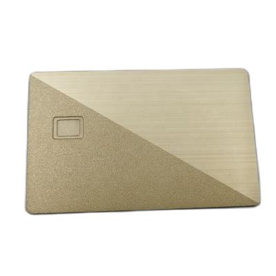 China China The Newest Factory Price Customized Gold Blank Metal Visa Credit Card With Chip for sale