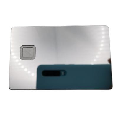 China China Manufacturer's New Customizable High-quality Credit Card Mirror Silver Metal Credit Card for sale