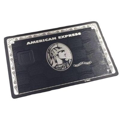 China China High Quality VIP Black Metal Credit Card for sale