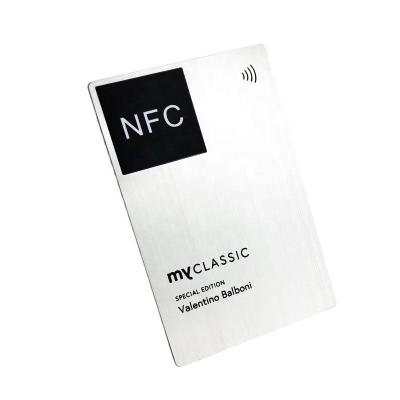 China Waterproof / Waterproof Digital Business Card Membership NFC Business Card Metal NFC Customized Cards for sale