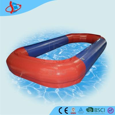 China Opblaasbare het stuk speelgoed van pvc boten voor kind/rood Opblaasbaar waterspel Te koop