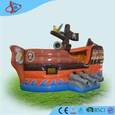 China Pirate Ship towable PVC Inflatable Boats for kids 0.4+0.55mm PVC for sale