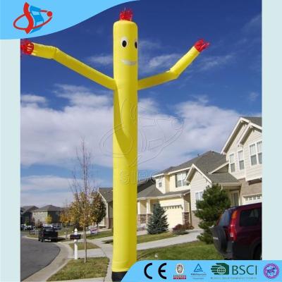 China Yellow Waterproof Inflatable Advertising Man Smile For Wedding for sale