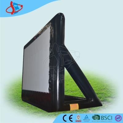 China EN71 Certification Black Inflatable Film Screen 4.57 * 2.3 * 4m for sale